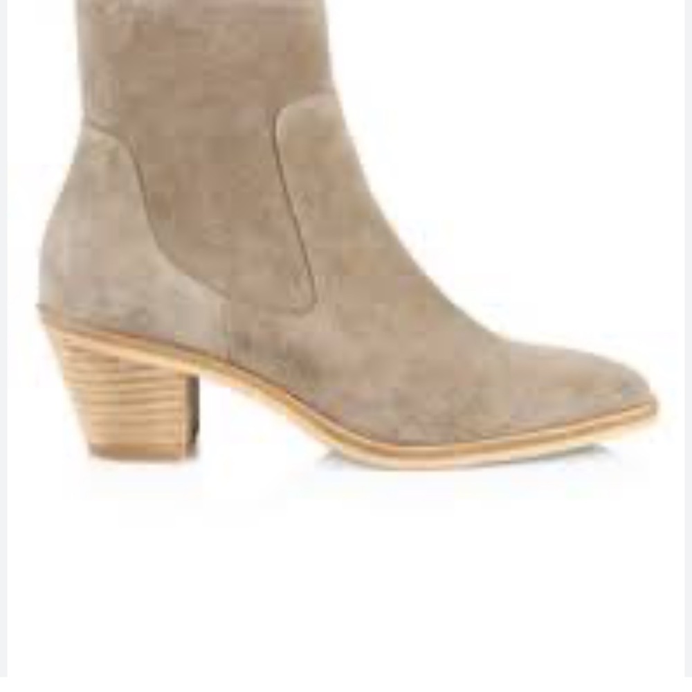 Rag & Bone Axel Square-Toe Suede Ankle Boots  Size 35EU/5